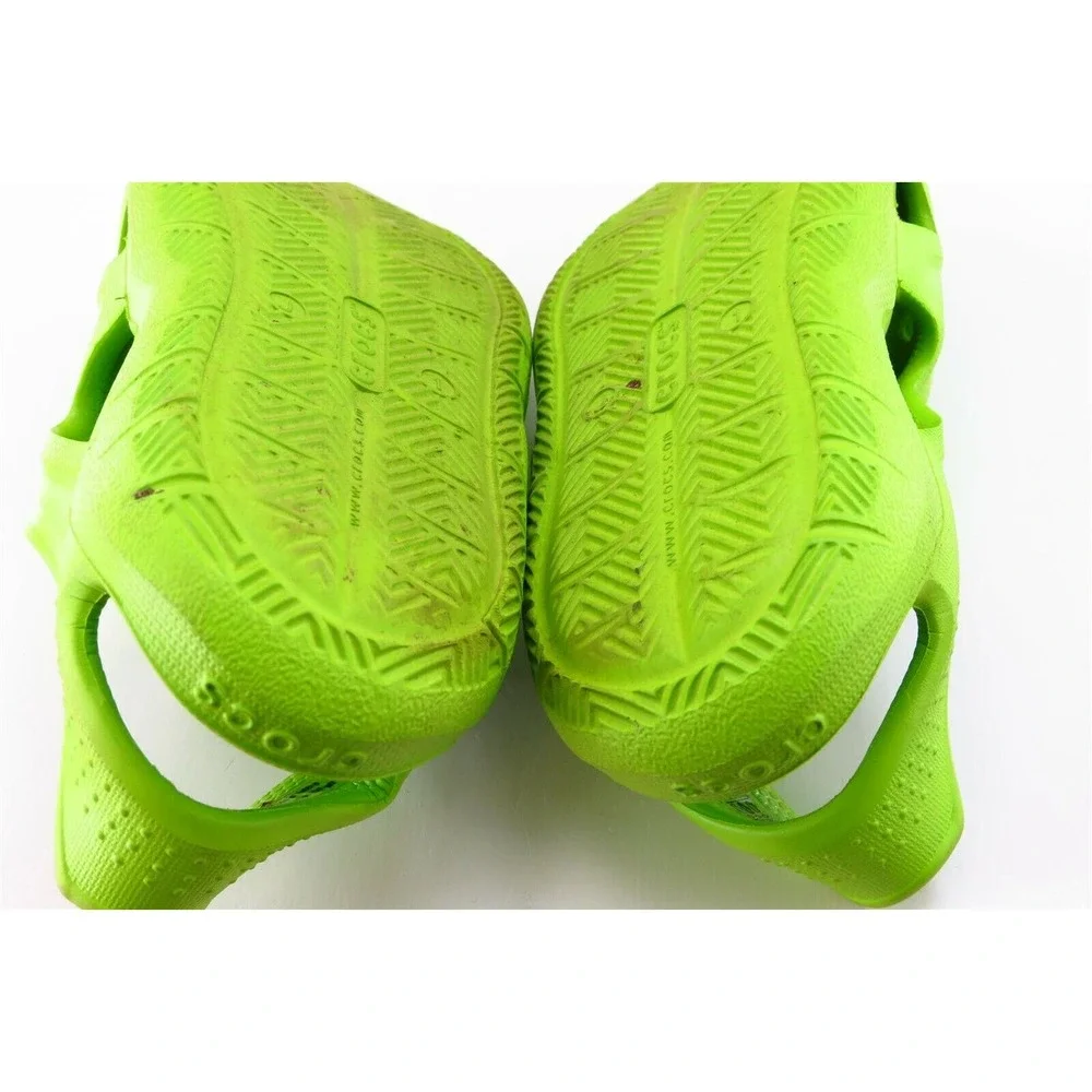 Crocs‎ Youth Girls Shoes Size 1 M Green Sport Synthetic